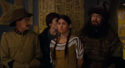 I'm half Irish half JewishYou are I love JewsWe owned 40 000 of themSuch lovely people Here we goThey were very happy always singing with the candlesYeah They really weren't happyReally No They leftThey spent about 40 years in the desert trying to - Night at the Museum: Secret of the Tomb