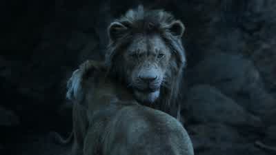SimbaI'm so happy to see youAliveGive me one good reasonwhy I shouldn't rip you apartI can give you more than oneYou seethey think I'm kingWell we don'tYour reign is over ScarSimba is the rightful kingIf you wanna get him you have to get through usAre you - The Lion King