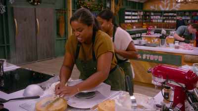 - I'm happy for you.
- Anyway, we're not here - Baking It