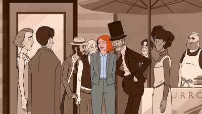 I'm her... representative
until she gets here. - Birdgirl