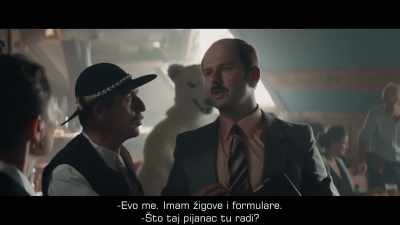 - I'm here, I have stamps and forms.
- What is this drunk doing here? - The Taming of the Shrewd