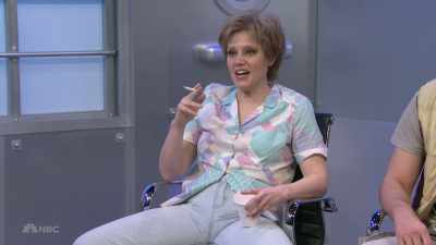 ‫I'm here, I'm here, I'm here.
‫[ Applause ]
‫Sorry, sorry, my bathroom - SNL50: The Anniversary Special