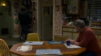 I'm here because Mark and I
had a little talk tonight. - The Conners