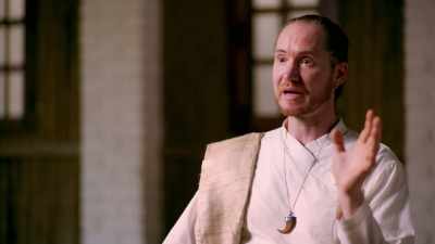 I'm... I'm basically
a Krishna person. - Krishnas: Gurus. Karma. Murder.