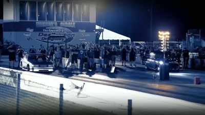 I'm in a race against Jerry,
my car gets going - Street Outlaws No Prep Kings Team Attack