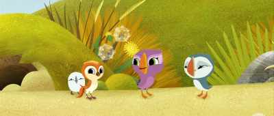 I'm Isabelle and this...
this is Phoenix. - Puffin Rock and the New Friends