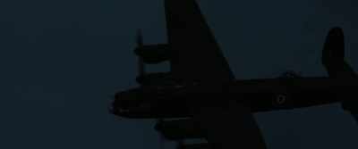I'm just glancing
back now, I can see our mid upper gunner - Lancaster