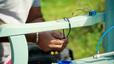 I'm just gonna
use cable ties for now on this. - James May and the Dull Men