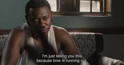 I'm just telling you this
because time is running out. - Swallow