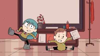 -I'm just, uh, dancing.
-Yes, he is. [laughs] - Hilda
