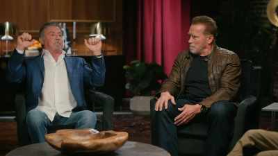 I'm just warming up,
and I hear, "pow!" - Arnold & Sly: Rivals, Friends, Icons