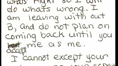 I'm leaving without B, - Abducted in Plain Sight