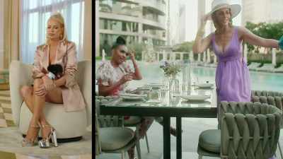 I'm, like, blowing away,
my hair, - The Real Housewives of Dubai