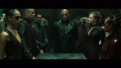 I'm looking for NeoNever heard of him I have something for himA giftYou see he set me freeFine whatever Now piss off - The Matrix Reloaded