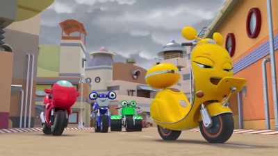 - I'm mapping every bump
and pothole in Wheelford. - Ricky Zoom