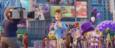 I'm Marty Muckraker,
reporting live from City Square. - PAW Patrol: The Movie