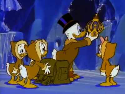 I'm not controlling the armor.
The ghost thing is! - DuckTales