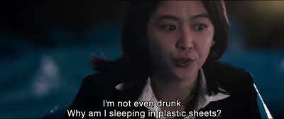 I'm not even drunk Why am I sleeping in plastic sheets - Shin Ultraman