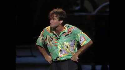 "I'm not going back
without a wetsuit - Robin Williams: Come Inside My Mind