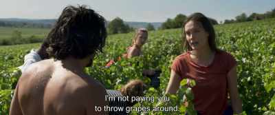 I'm not paying you
to throw grapes around. - Back to Burgundy
