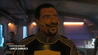 -I'm not shouting!
-We're impounding your ship - Vagrant Queen