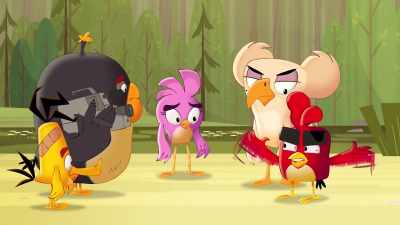 I'm not the problem.
I'm trying to save the camp! - Angry Birds: Summer Madness
