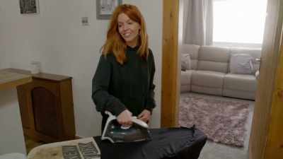 I'm on the train tomorrow morning,
Preston station. - Stacey Dooley Sleeps Over
