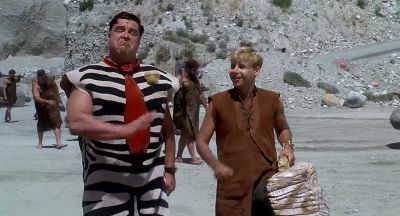 I'm only one man Not from the back - The Flintstones