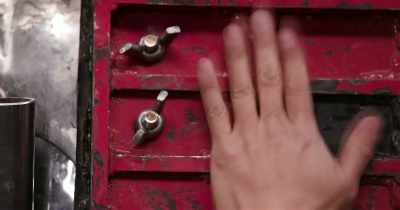 I'm placing one directly
behind the impact plate, - White Rabbit Project