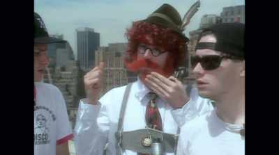 I'm preferred to be behind it. - Beastie Boys Story