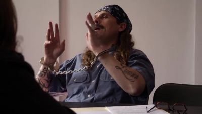 I'm reaching in my pocket.
Just a napkin. - Sons of Anarchy