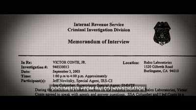 I'm reading here
from the memorandum of interview - Untold: Hall of Shame