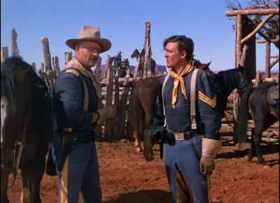 I'm really glad to see you, Captain. - She Wore a Yellow Ribbon