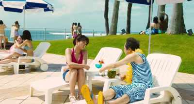 I'm retired. I prefer
sitting here, girl-watching. - The Confidence Man JP - The Movie -