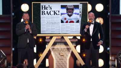 "I'm retired.
You know what? I'm not retired." - The Roast of Tom Brady