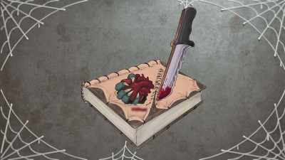 I'm rushing to put
the bloodied jam
inside the book. - Halloween Cookie Challenge