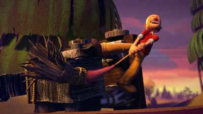 - I'm saving your sister.
[grunting] - Big Nate
