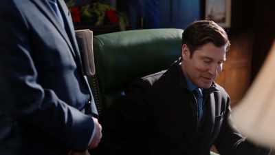 I'm simply doing my job, finding
out who I'm associating with. - Match Made in Mistletoe