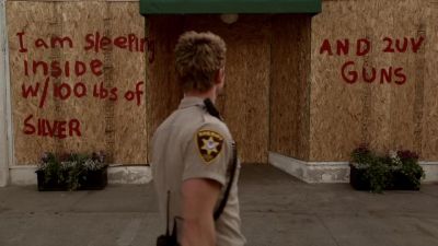 "I'm sleeping inside with
100 pounds of silver... - True Blood