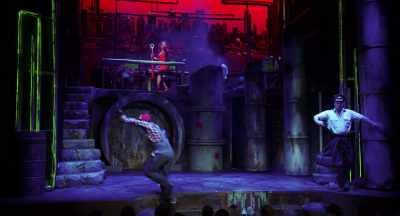I'm sorry!
♪ Don't stop ♪ - The Toxic Avenger: The Musical
