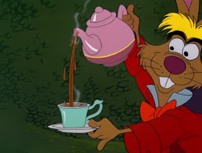 I'm sorry I interrupted your birthday partyUh uh thank you Birthday Ha ha haMy dear child this is not a birthday partyOf course notThis is an unbirthday party - Alice in Wonderland