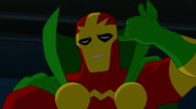 I'm sorry, sometimes this
mask impedes my hearing, - Justice League Action