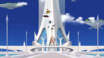 I'm sorry. The Clioneras are fixing it. - Doraemon the Movie: Nobita's Sky Utopia