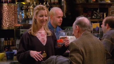 I'm sorry.
There's laughing in my head. - Friends