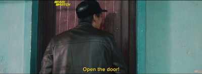 I'm staying right here
until you open the door! - Dead Pigs