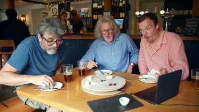 I'm still trying to work out
what it means, really.
Yeah, I know. (LAUGHS)Oh!Oh! - James May and the Dull Men