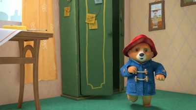 -I'm stuck in here!
-Oh! Don't worry! - The Adventures of Paddington