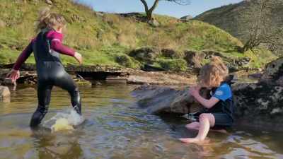 I'm taking a bath.
You're having a bath? - Our Yorkshire Farm