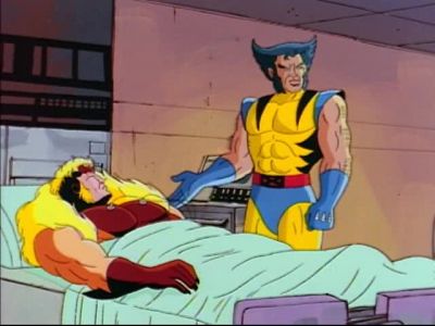 I'm taking this maggot out of here - X Men: The Animated Series