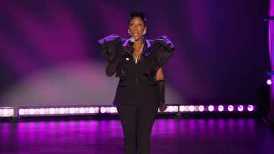 I'm talking about, strap her titties down,
keep a strap on in her car, bitch. Stud. - Sommore: Queen Chandelier